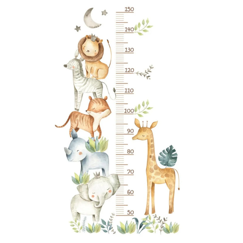 Medidor estatura animales de la selva